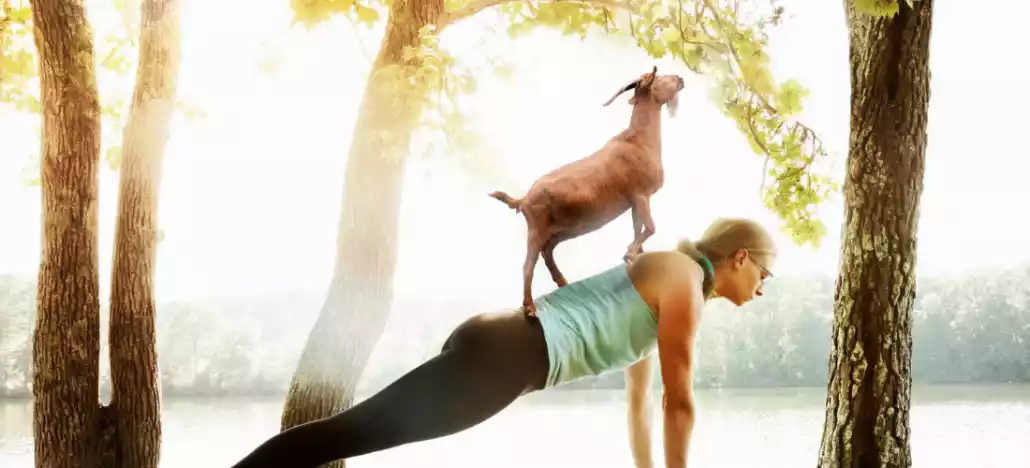 Goat yoga benefits