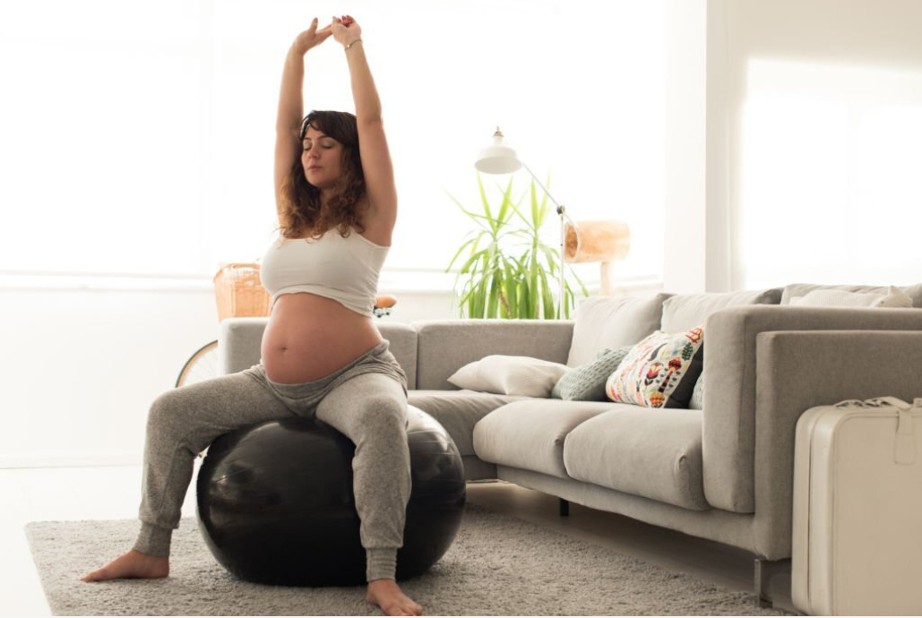 Pregnancy ball exercises