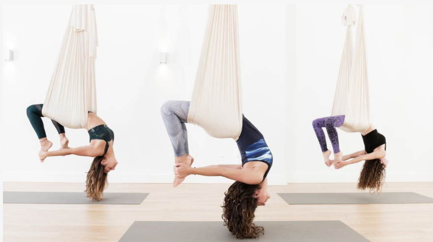 aerial yoga class