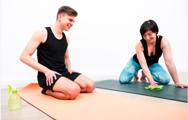 How to clean excercise mat at home